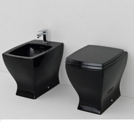 Унітаз підлоговий ArtCeram JAZZ 36х54 см чорний глянсовий JZV002 03; 00