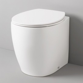 Унитаз напольный ArtCeram Step 36х52 см санфарфор белый глянцевый STV002 01;00