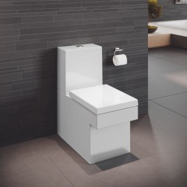 Унітаз підлоговий безободковий Grohe Cube Ceramic без бачка і сидіння білий 3948400H