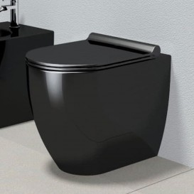 Унитаз напольный Catalano Sfera NewFlush 35х52 см керамика чёрный глянцевый 1VPC52NE