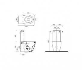Унітаз підлоговий Catalano Velis 62х37 моноблок кераміка білий 1MPVL00