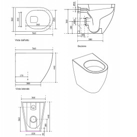 Унітаз підлоговий Galassia Dream кераміка білий матовий 7310MT