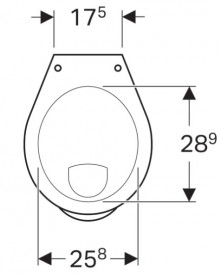 Унітаз підлоговий Geberit Bambini для дітей 33х43 см фарфор білий 211500000