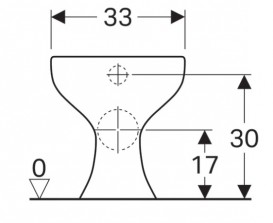Унітаз підлоговий Geberit Bambini для дітей 33х43 см фарфор білий 211500000