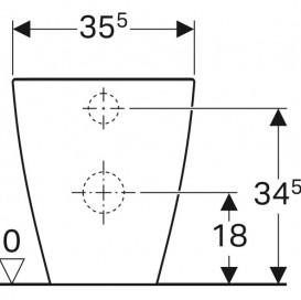 Унитаз напольный Geberit iCon безободковый 35,5х56 см фарфор белый 214020000
