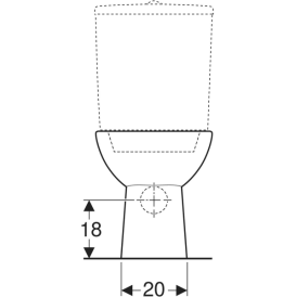 Унитаз напольный Geberit Selnova 35,5х65,5 воронкообразный Rimfree сантехнический фарфор белый 500.283.01.5