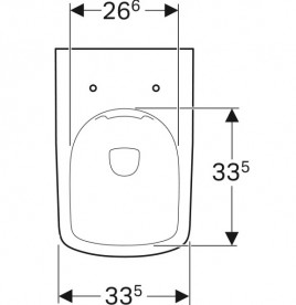 Унитаз напольный Geberit Selnova Square безободковый 35,5х53 см фарфор белый 500.153.01.1