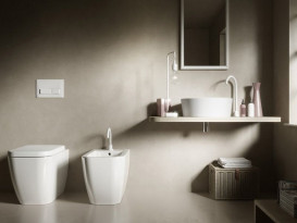 Унитаз напольный Hatria Bianca 52х36 см санитарная керамика белый глянцевый 00Y1VA01