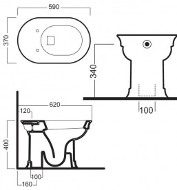 Унітаз підлоговий Hatria Dolcevita з сидінням з кришкою Soft Close білий YXXP01 + YXXR