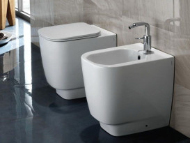 Унітаз підлоговий Hatria Fusion 48х35 см кераміка білий матовий 00YXZK01