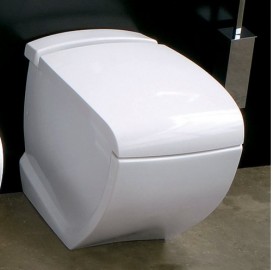 Унітаз підлоговий Hidra Hi-Line 38х54,5 см санфаянс білий глянцевий HI10 001 bianco lucido