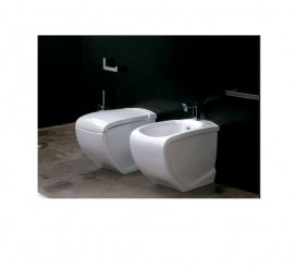 Унітаз підлоговий Hidra Hi-Line 38х54,5 см санфаянс білий глянцевий HI10 001 bianco lucido