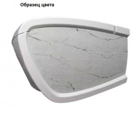 Унітаз підлоговий Hidra Hi-Line 38х54,5 см санфаянс білий матовий мармур HI10 101 white matt marble