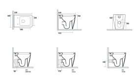 Унитаз напольный Kerasan Ego с крепежом белый 321601