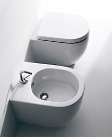 Унитаз напольный приставной Kerasan Flo белый 311401