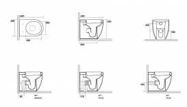 Унітаз підлоговий Kerasan Flo з кріпленням білий матовий 311630