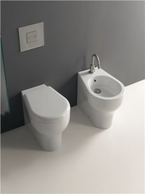 Унітаз підлоговий приставний Kerasan K09 білий 451601