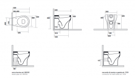 Унітаз підлоговий приставний Kerasan K09 білий 451601