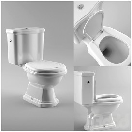 Унітаз підлоговий Kerasan Retro з бачком білий 101201