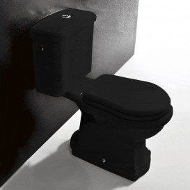 Унітаз підлоговий Kerasan Retro з бачком чорний 101304