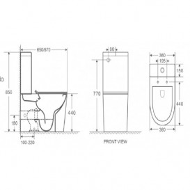 Унітаз напольний Koller Pool Orion з сидінням Soft-close OR-0650-RC-C