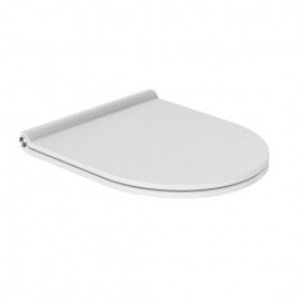 Унитаз напольный компакт с крышкой Devit Laguna 35.5х63 см безободковый санфаянс белый 3010110