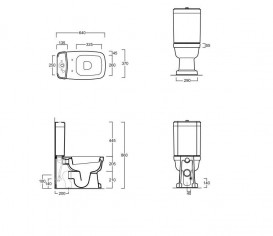 Унітаз підлоговий компакт Simas колекція Evolution EVO07