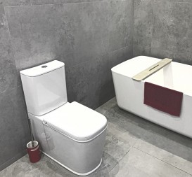 Унітаз підлоговий компакт Volle Puerta Rimless + сидіння тверде Slim slow-closing 13-16-075