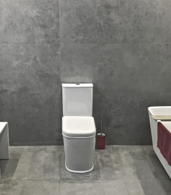 Унітаз підлоговий компакт Volle Puerta Rimless + сидіння тверде Slim slow-closing 13-16-075