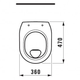 Унитаз напольный Laufen Pro горизонтальный выпуск без крышки белый H8219580000001