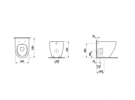 Унітаз підлоговий Laufen Pro Rimless кераміка білий з покриттям LCC H8229564000001