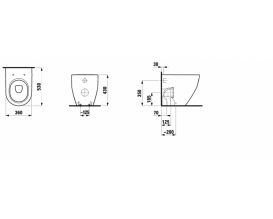 Унітаз підлоговий Laufen Pro кераміка білий з покриттям LCC H8229524000001