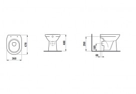 Унітаз підлоговий Laufen Pro кераміка білий H8219560000001