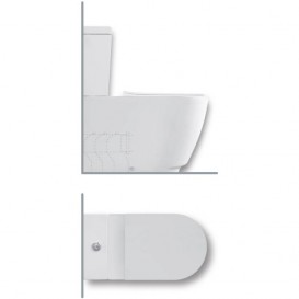 Унитаз напольный моноблок Hatria Fusion 36х66.5 см белый Y1ZB01