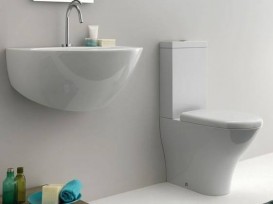 Унітаз підлоговий моноблок Kerasan Aquatech з керамічним бачком білий 371701