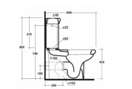 Унитаз напольный Olympia коллекция Federica 04.40