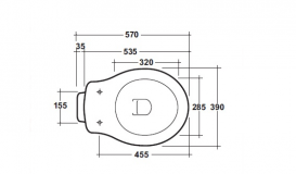 Унітаз підлоговий приставний Olympia колекція Impero 01.11