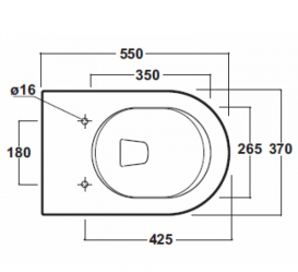 Унітаз підлоговий приставний Olympia колекція Nicole 03NI