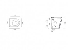 Унітаз напольний приставний Catalano New Zero кераміка білий 1VP4500