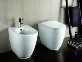 Унитаз напольный приставной Hatria Fusion 35.5х54 см белый YXVD01