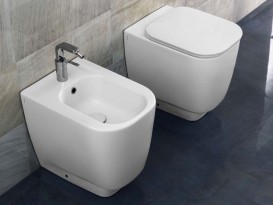 Унитаз напольный приставной Hatria Fusion 48 35х48 см белый YXZK01