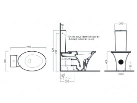 Унитаз напольный приставной Hatria Sculture 37х62.5 см белый YXZ401