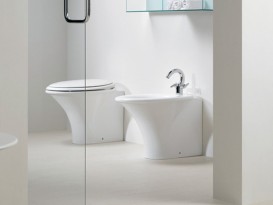 Унітаз підлоговий приставний Hatria Sculture 40х60 см білий YXZ301