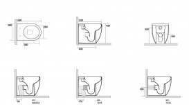 Унітаз підлоговий приставний Kerasan Flo безободковий білий матовий 311230