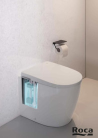 Унітаз підлоговий Roca Avant 38,5х56,5 см із вбудованим бачком In-Tank® сантехнічна кераміка Supraglaze білий A80336MS0W