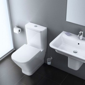 Унітаз підлоговий Roca GAP 65х36.5 см з горизонтальним випуском кераміка білий A342477000