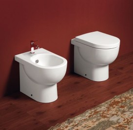 Унітаз підлоговий Simas E-Line 35х51 см фаянс білий EL 01