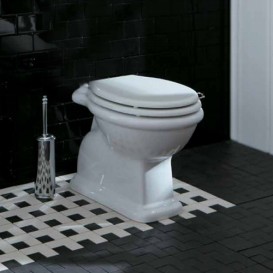 Унитаз напольный Simas Lante 38,5х58 см вертикальный выпуск фаянс белый LA01