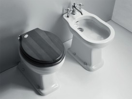 Унітаз підлоговий Simas Londra 36,5х50,5 см вертикальний випуск фаянс білий LO 901