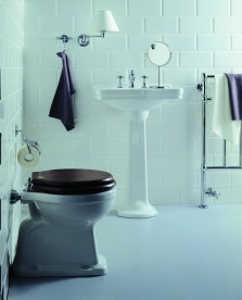 Унітаз підлоговий Simas Londra 36,5х50,5 см вертикальний випуск фаянс білий LO 901